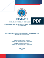 PRE - Ramón C. y Romero C. - 2017 - La Literatura Juvenil Contemporánea en La Formación Lectora