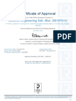 ISO 9001 Certificate Mestron Engineering