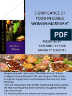 SIGNIFICANCE OF FOOD IN EDIBLE WOMAN K Chishi