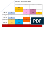 Horario Del Aula de Aip Turno Tarde