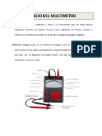 Manejo Del Multimetro PDF