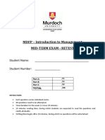 MDFP Mid-Term Exam Retest