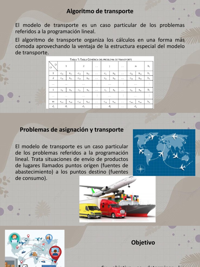 Algoritmo de Transporte en Programación Lineal | PDF