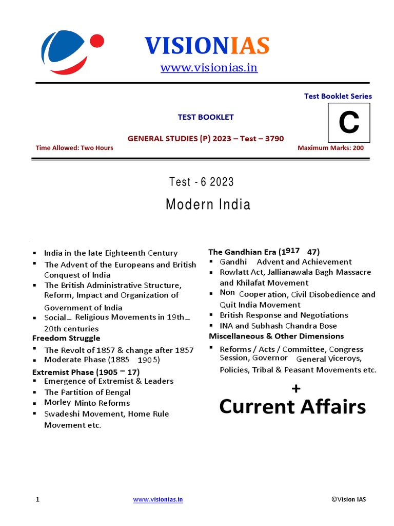 Vision CSP23ET06Q | PDF | British Raj | Indian National Congress