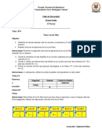 Hoja de Trabajo Ley de Ohm