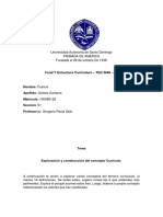 Universidad Autónoma de Santo Domingo - Exploración del concepto Currículo