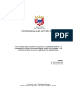 Efectividad musicoterapia ansiedad niños Down odontología