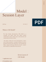 The OSI Model Session Layer