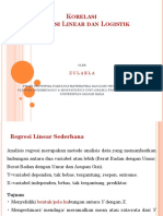 Korelasi-Regresi Linear Logistik-2021