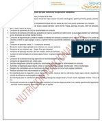 INSTRUCCIONES DEL PLAN NUTRICIONAL RECUPERACION METABOLICA Resumido PDF