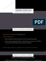 Análisis Textual I - Semana 10 PDF