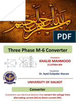 Presentation On Three Phase M-6 Converter