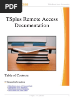 Tsplus Remote Access Documentation: General Information