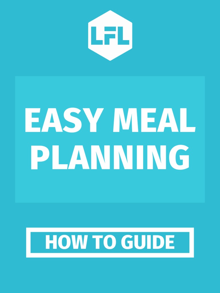 Easy Meal Planning | PDF | Slow Cooker | Lunch