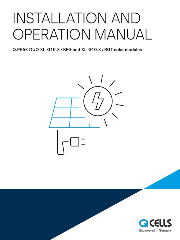 SolarPanels QCells InstallationManual Q CELLS Installation Manual Q