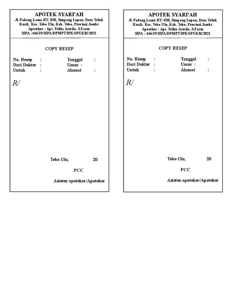 Copy Resep PDF | PDF