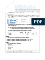 (Motion, Wind and Water Current Problems) Problems Involving Systems of Linear Equations in Two Variables