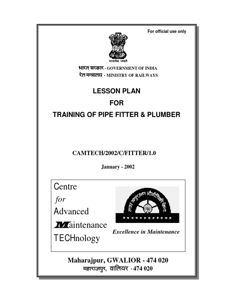 Fitter Lesson Plan Pdf Free Download English
