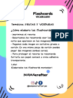 Flashcards Frutas y Vegetales PDF