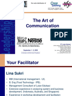 Workshop Nestle The Art of Communication PDF