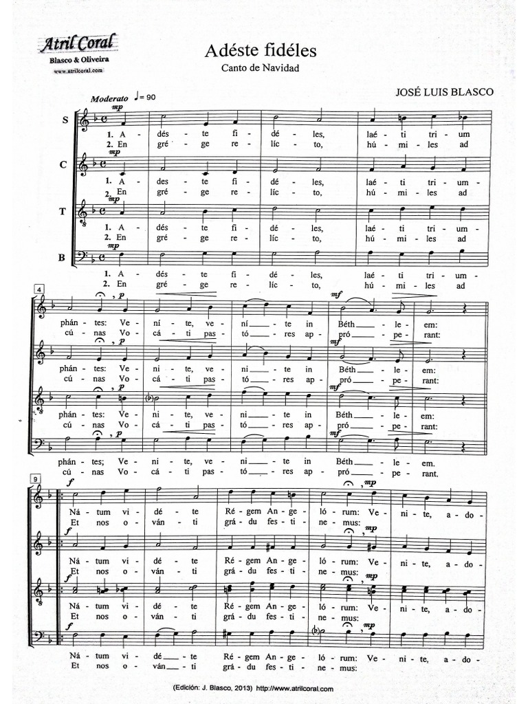 Adeste Fideles PDF