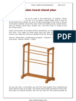 Wooden Towel Stand Plan