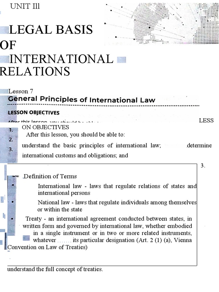 Foundations And Principles Of International Law – JIFAI