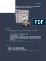 3 Phase Transformer For Its Various Connections