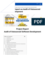 Disa Project Report On Audit of Outsourced Software Development PDF