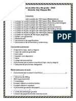 Lista de Útiles PDF
