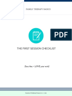 First Session Checklist