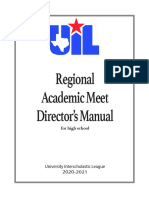 Regional Academic Meet Directors Manual 20-21