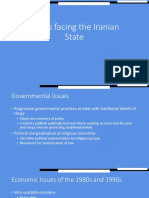 Issues Facing The Iranian State