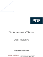3.A Diet Management of Diabetes