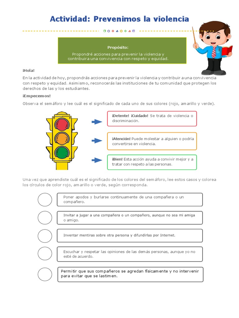 Actividades para Prevenir la Violencia Escolar | PDF | Ciencias sociales
