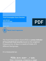 FCS Overview: Food Consumption Score Explained