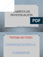 Carpeta de Investigación