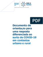 Documento de Orientação para Uma Resposta Diferenciada Ao Surto de COVID-19 em Contextos Urbano e Rural