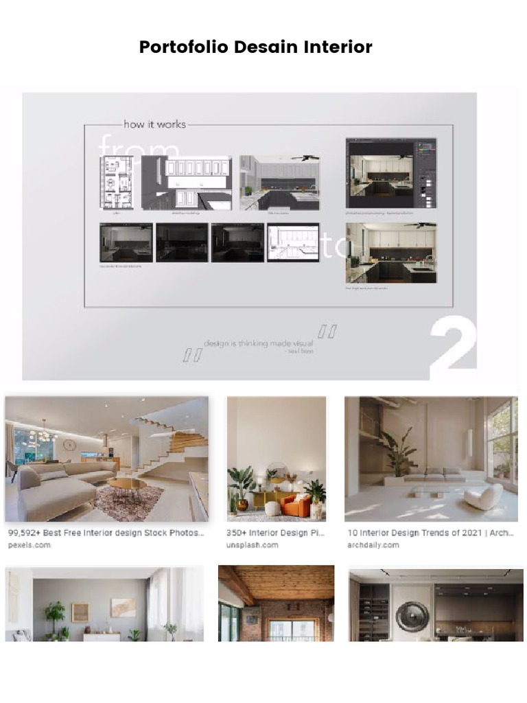 Portofolio Desain Interior | PDF