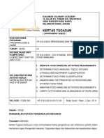 Kertas Tugasan: Program Code & Name