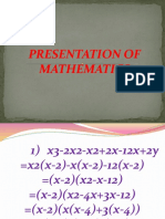 Kajal's Maths Presentation