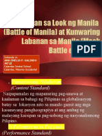 Labanan sa Look ng Manila Battle of Manila at Kunwaring Labanan sa Manila Mock Battle of Manila