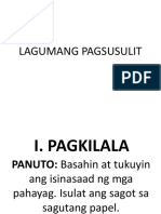 Lagumang Pagsusulit 1