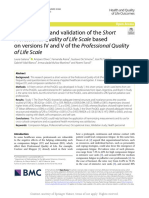Development and Validation of The Short Professional Scale
