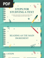 EN Steps For Studying A Text by Slidesgo