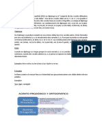 Lengua Castellana - Diptongo, Hiatos y Triptongos. Reglas de Acentuación