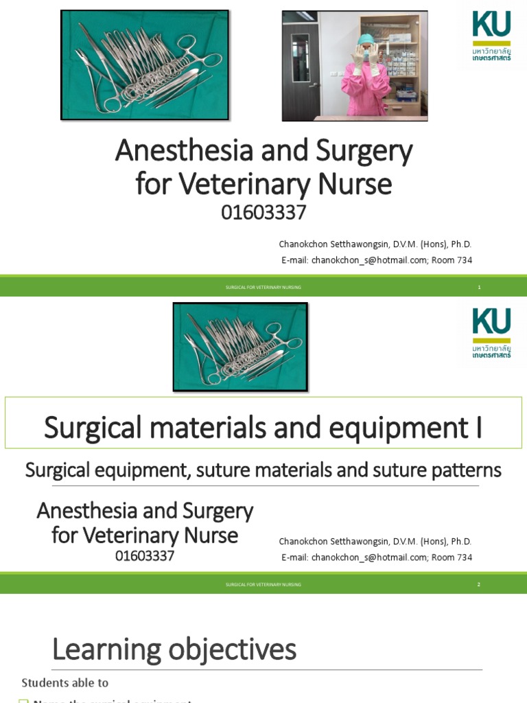 Lect1 Surgical Materials and Equipment PDF | PDF