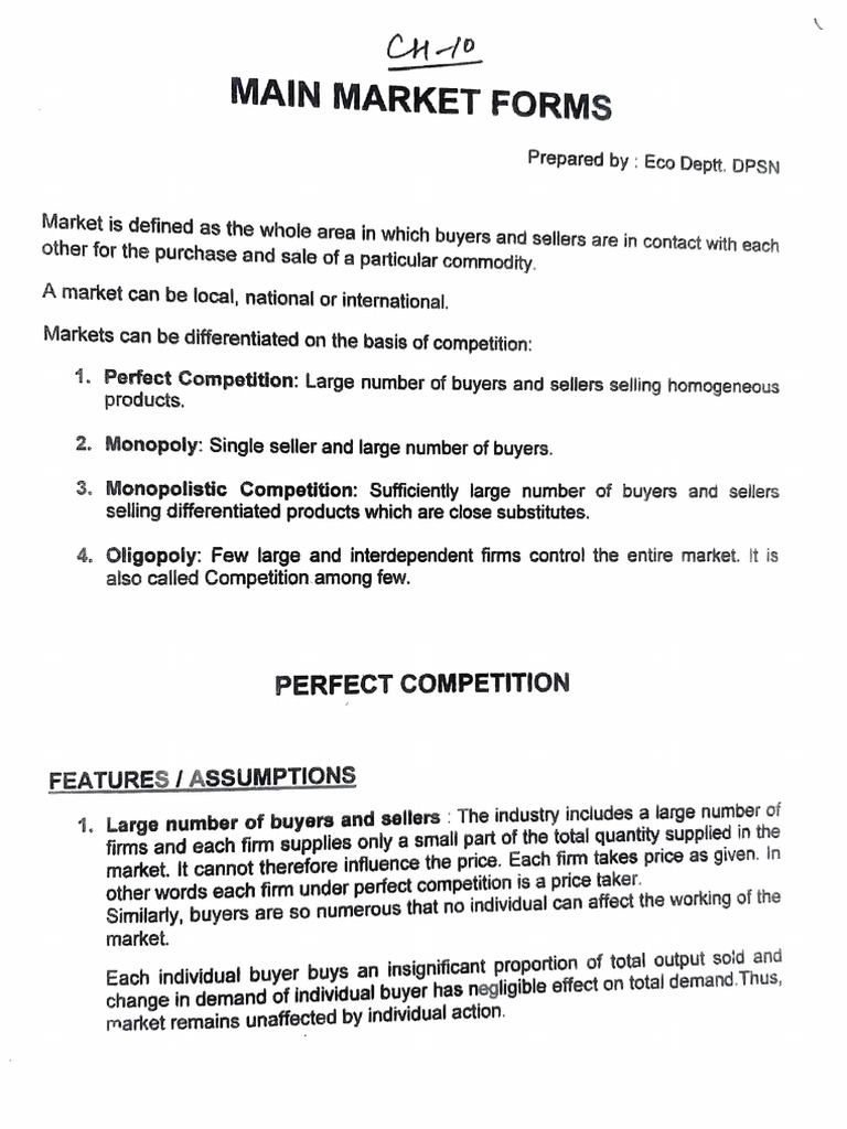 Market Structures: Types and Features | PDF | Monopoly | Perfect ...