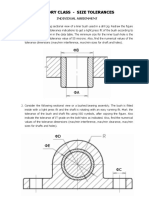 Graphic Engineering Size Tolerances Assignment PDF