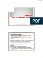 Lesson III - Management of Variability - II. Geometric Tolerances - 2022